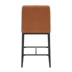 Carlton Real Leather Light Brown Bar Stool - Home Furniture Interiors