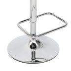 Cortez Leather Effect Light Grey Bar Stool - Home Furniture Interiors