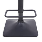 Light Grey Leather Effect Adjustable Swivel Bar Stool - Home Furniture Interiors
