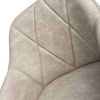 Serena Leather Effect Mink Bar Stool - Home Furniture Interiors