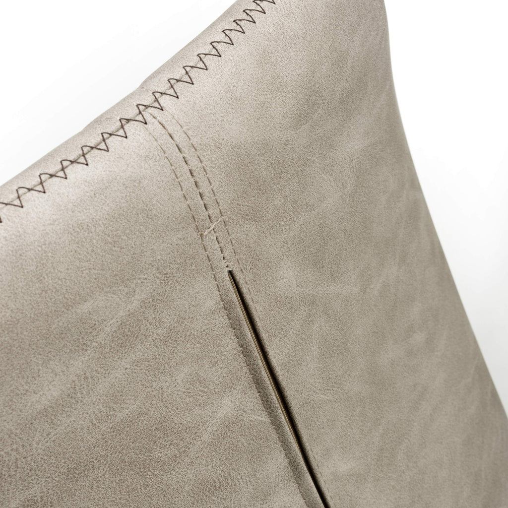 Serena Leather Effect Mink Bar Stool - Home Furniture Interiors