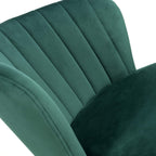 Sigma Brushed Velvet Green Bar Stool - Home Furniture Interiors