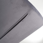 Sigma Brushed Velvet Grey Bar Stool - Home Furniture Interiors