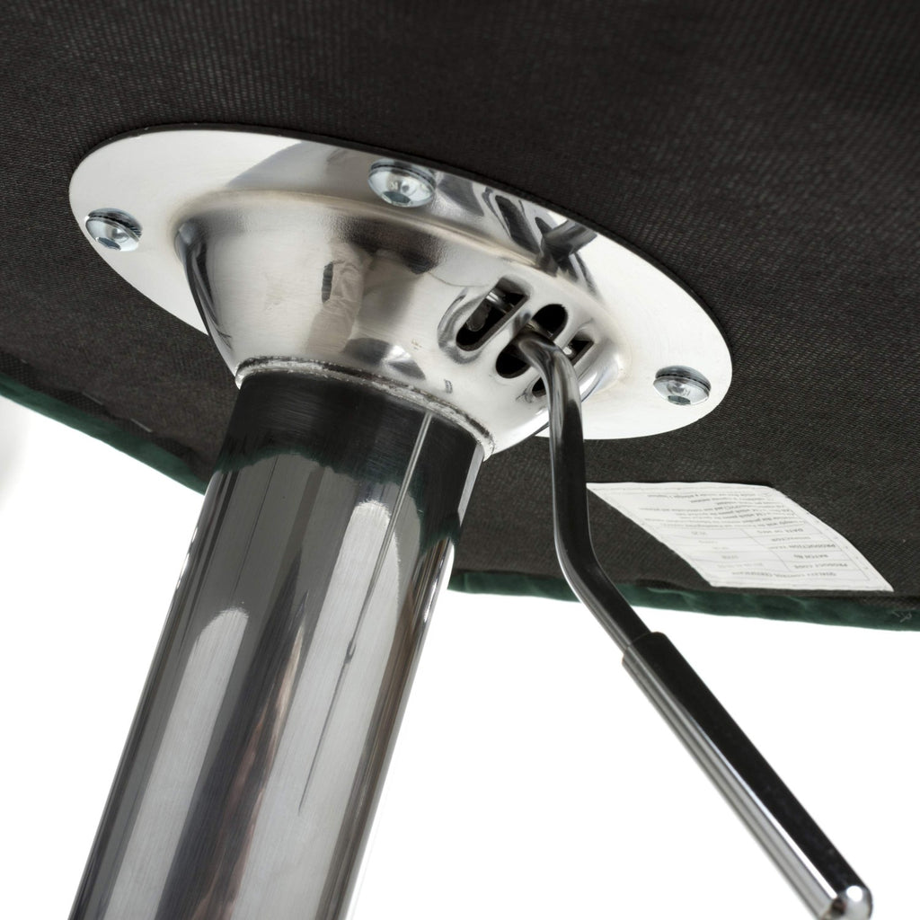 Sigma Brushed Velvet Grey Bar Stool - Home Furniture Interiors