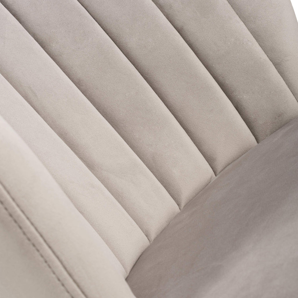 Sigma Brushed Velvet Mink Bar Stool - Home Furniture Interiors