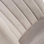 Sigma Brushed Velvet Mink Bar Stool - Home Furniture Interiors
