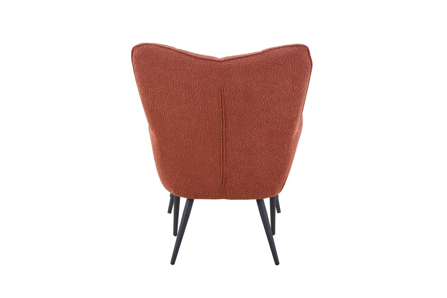 Paris Boucle Copper Armchair and Footstool - Home Furniture Interiors