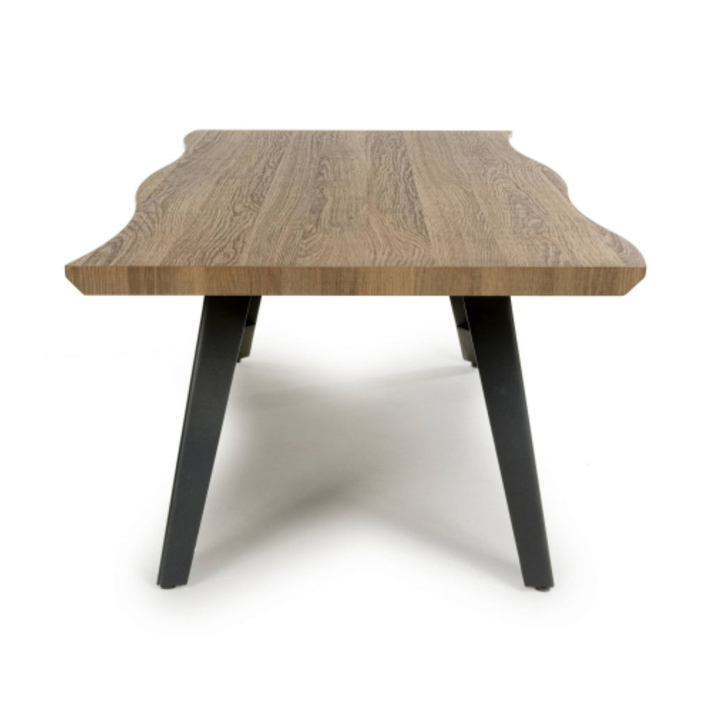 Nassau Natural Curved Coffee Table - Home Furniture Interiors