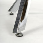 Astoria White Chrome Console Table - Home Furniture Interiors
