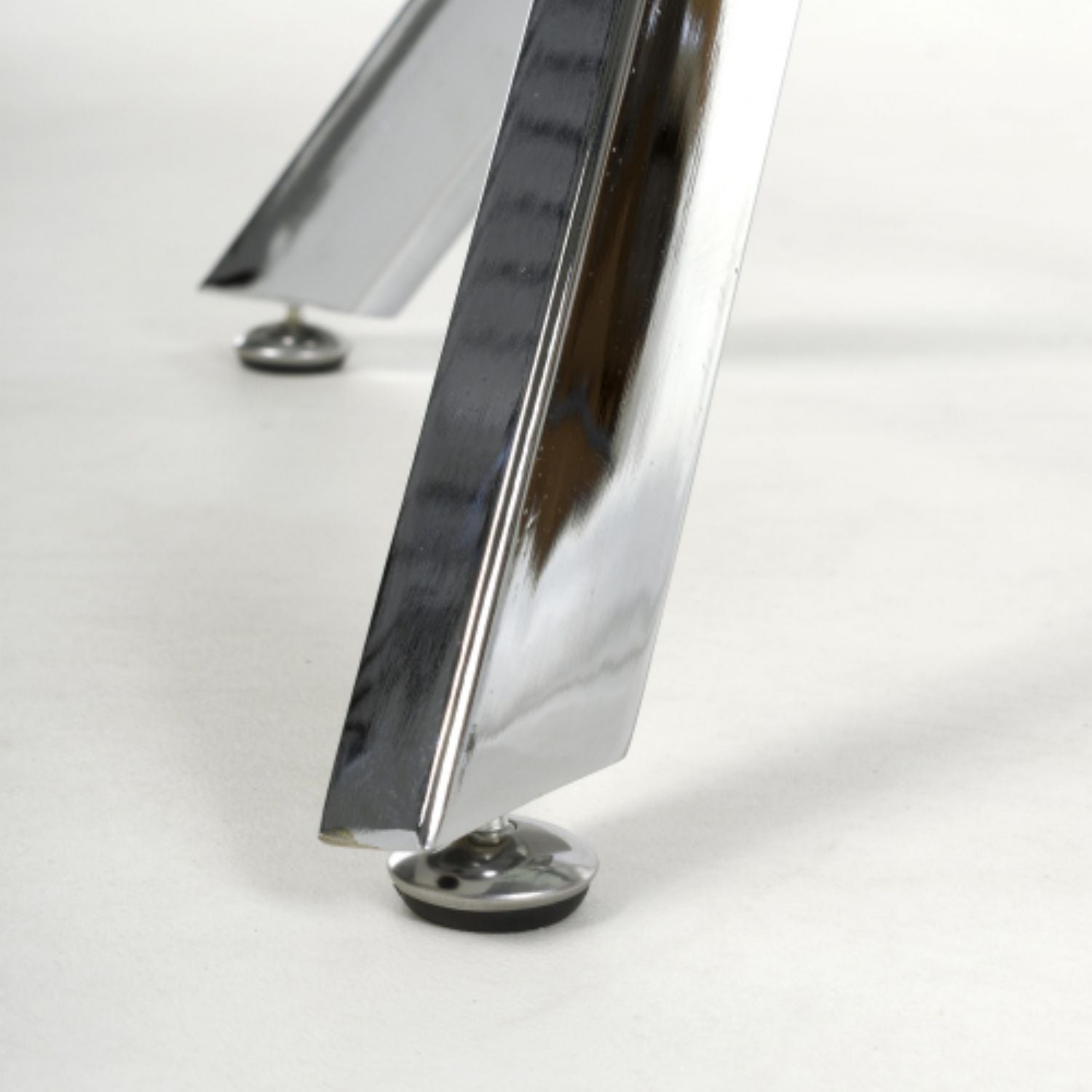 Astoria White Chrome Console Table - Home Furniture Interiors