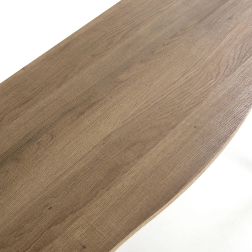 Nassau Natural Curved Console Table - Home Furniture Interiors