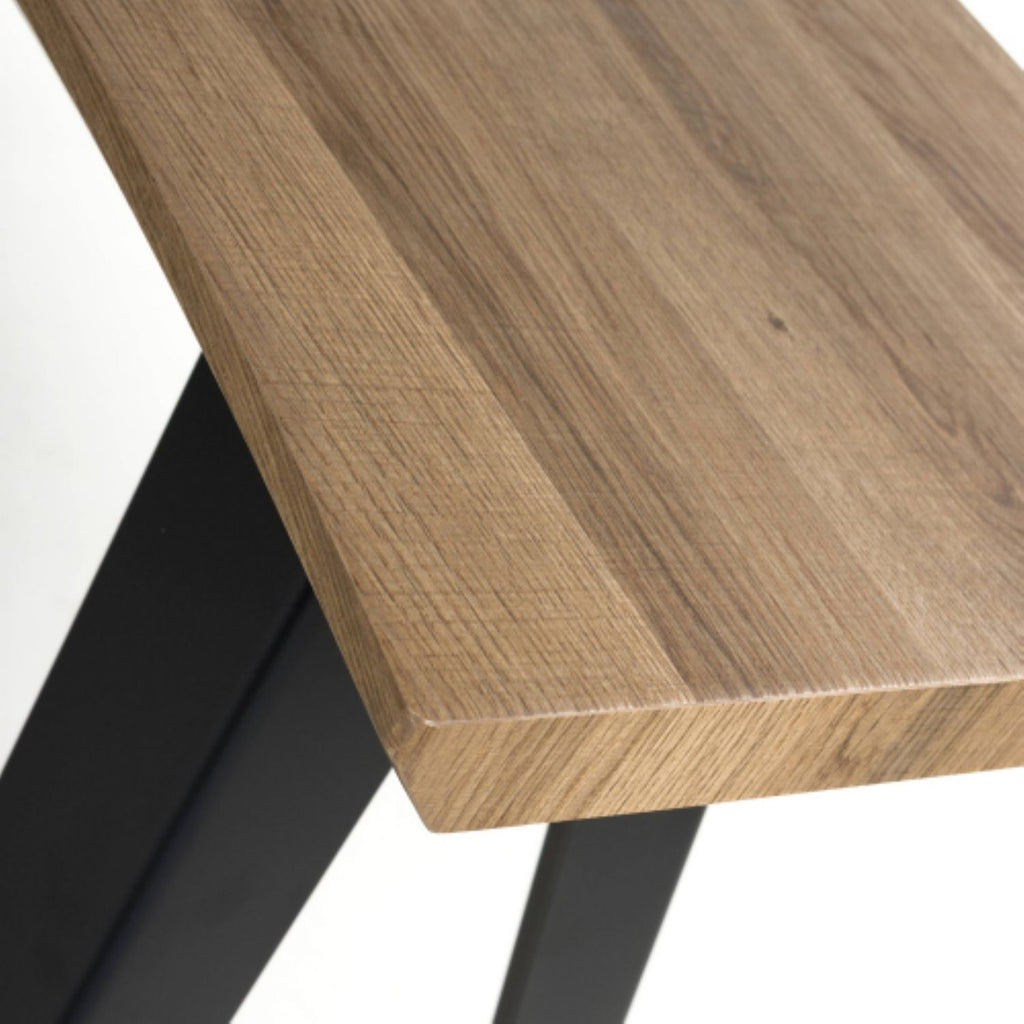 Nassau Natural Curved Console Table - Home Furniture Interiors