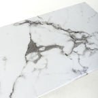 white and Grey Marble Effect Console Table Golden Legs - Home Furniture Interiors