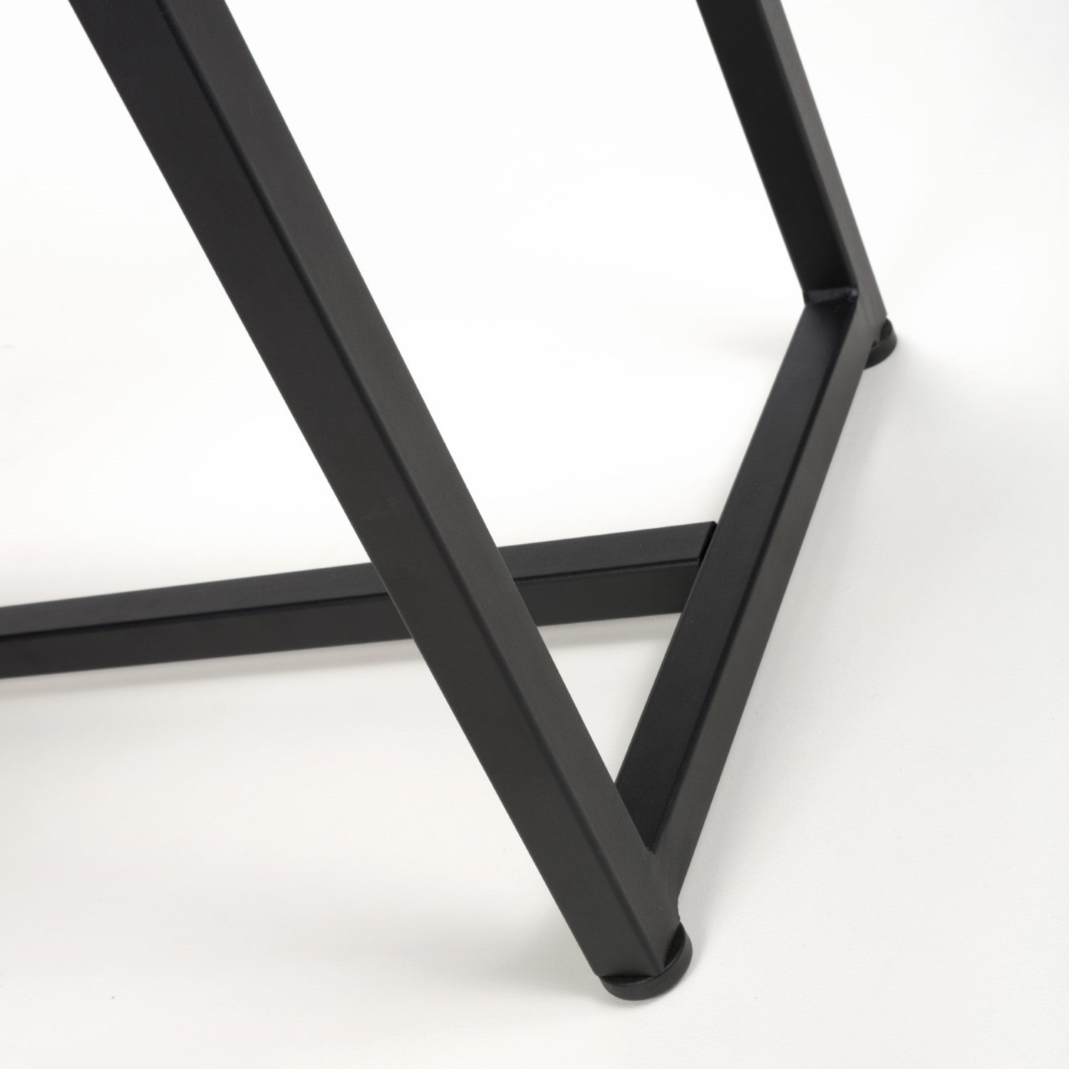 Grey Leather 120cm Dining Bench Black Metal Legs - Home Furniture Interiors