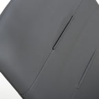 Grey Leather Dining Chair Black Metal Cantilever Legs - Home Furniture Interiors