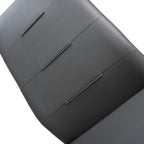 Grey Leather Dining Chair Black Metal Cantilever Legs - Home Furniture Interiors