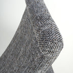 Grey Tweed Fabric Scroll Back Dining Chair - Home Furniture Interiors