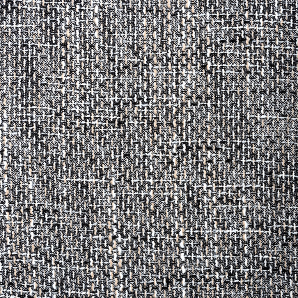 Grey Tweed Fabric Scroll Back Dining Chair - Home Furniture Interiors