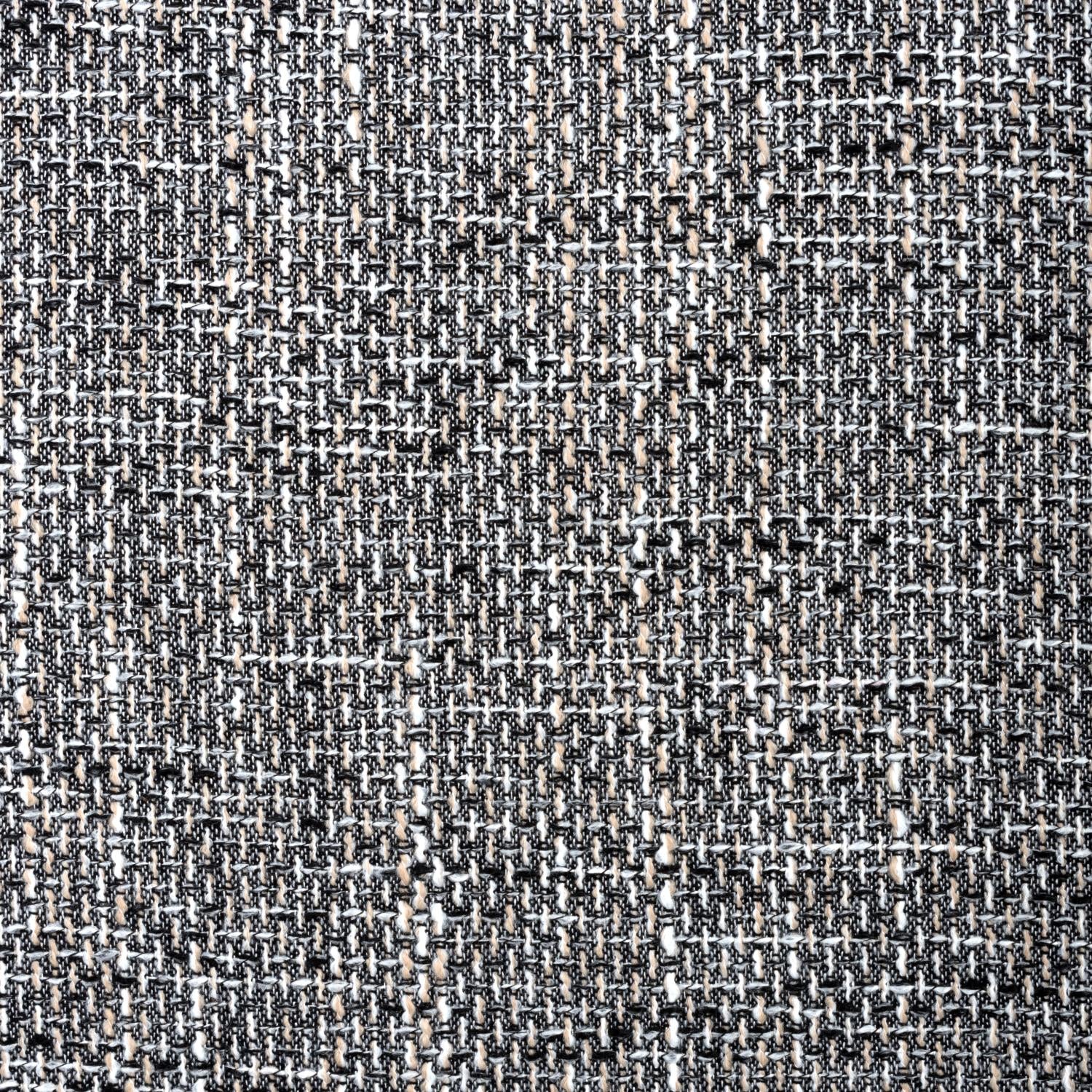 Grey Tweed Fabric Scroll Back Dining Chair - Home Furniture Interiors