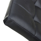 Jenner Leather Effect Black Gold Dining Chair - Home Furniture Interiors