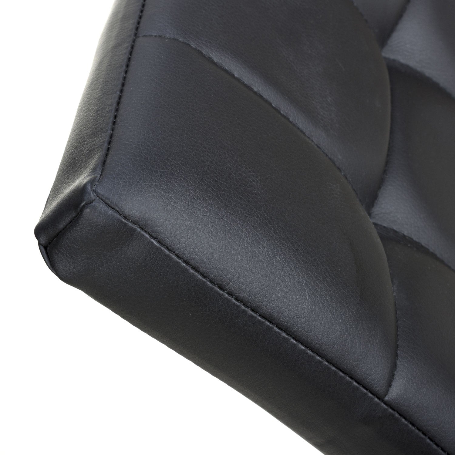 Jenner Leather Effect Black Gold Dining Chair - Home Furniture Interiors