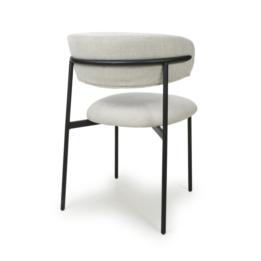 Marisa Linen Effect Natural Dining Chair - Home Furniture Interiors