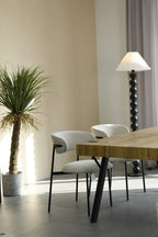 Marisa Linen Effect Natural Dining Chair - Home Furniture Interiors