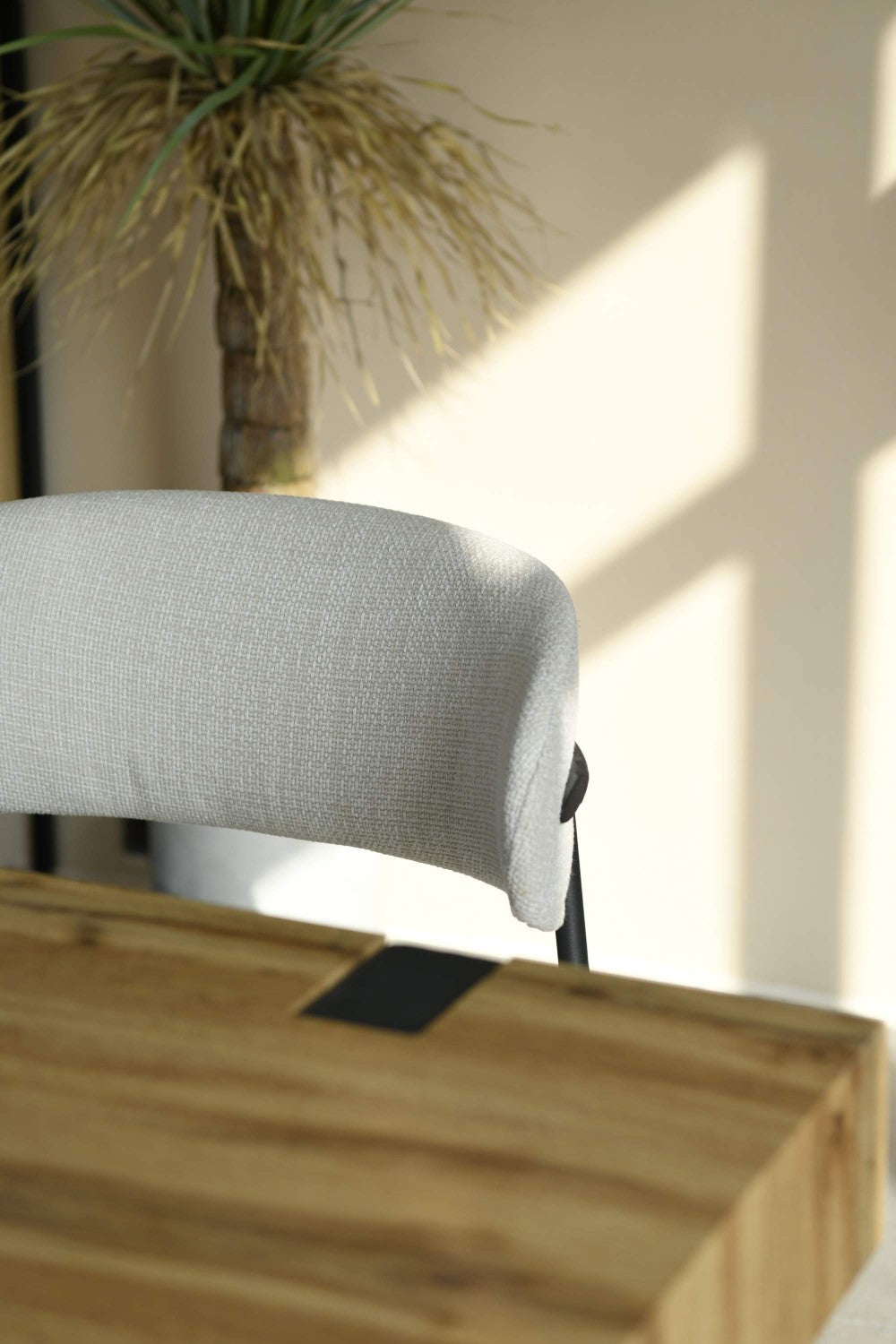 Marisa Linen Effect Natural Dining Chair - Home Furniture Interiors