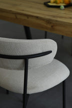 Marisa Linen Effect Natural Dining Chair - Home Furniture Interiors
