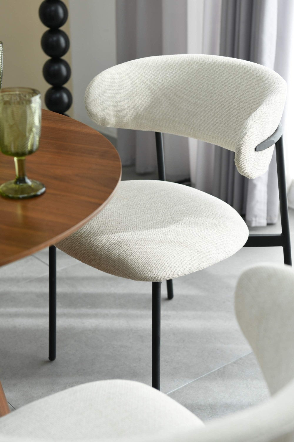 Marisa Linen Effect Natural Dining Chair - Home Furniture Interiors