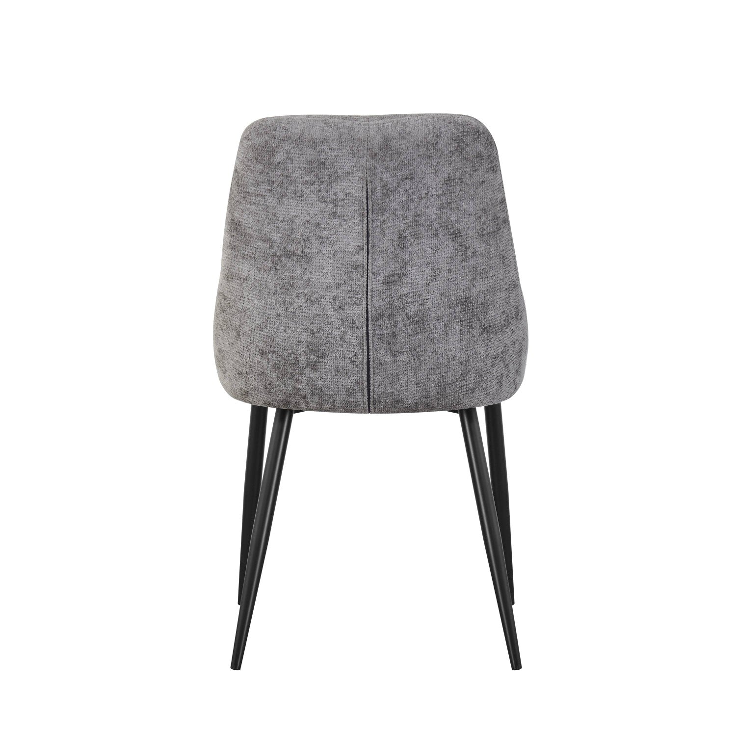 Rhodes Chenille Effect Grey Dining Chair - Home Furniture Interiors