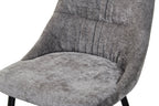 Rhodes Chenille Effect Grey Dining Chair - Home Furniture Interiors