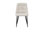 Rhodes Chenille Effect Natural Dining Chair - Home Furniture Interiors