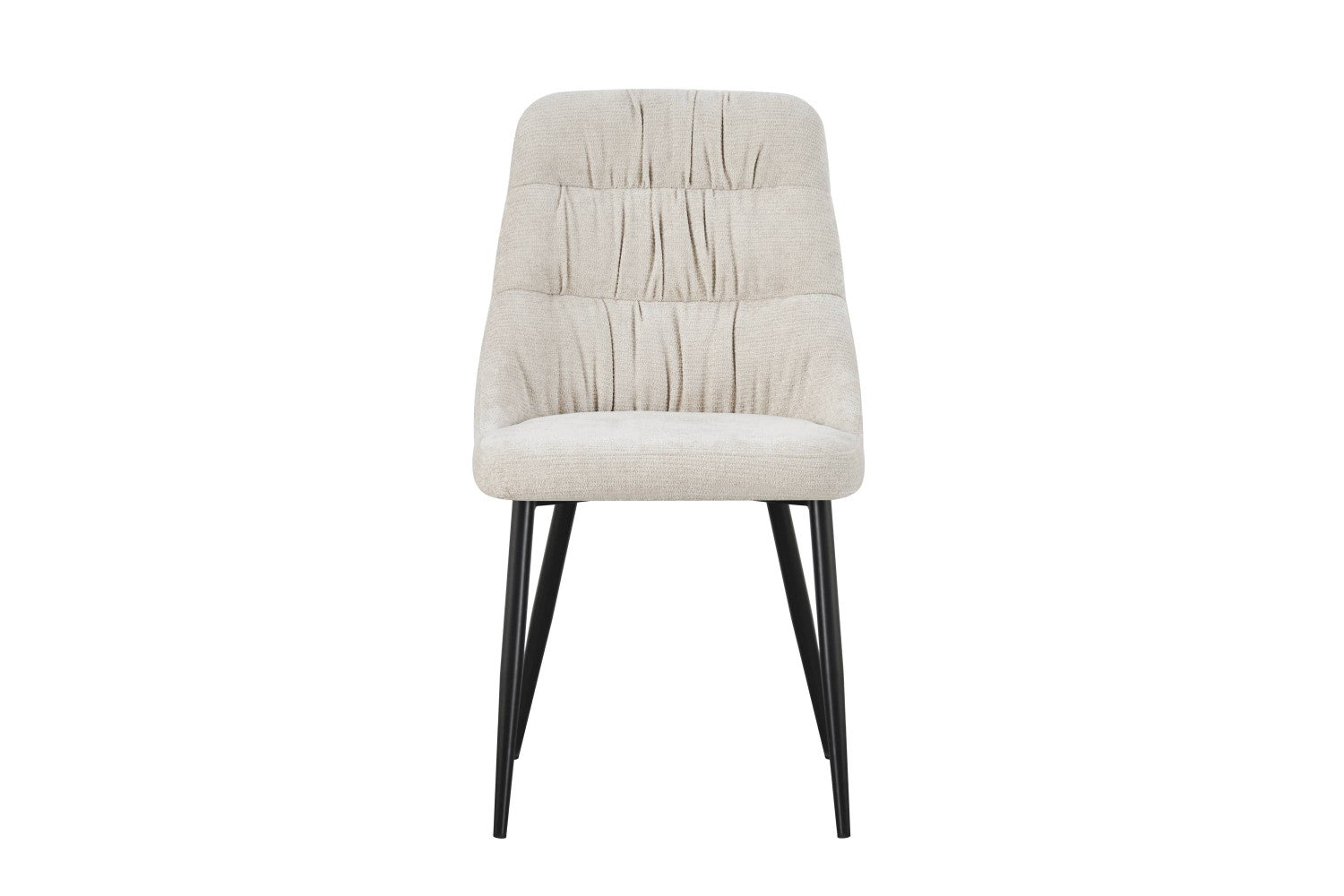Rhodes Chenille Effect Natural Dining Chair - Home Furniture Interiors