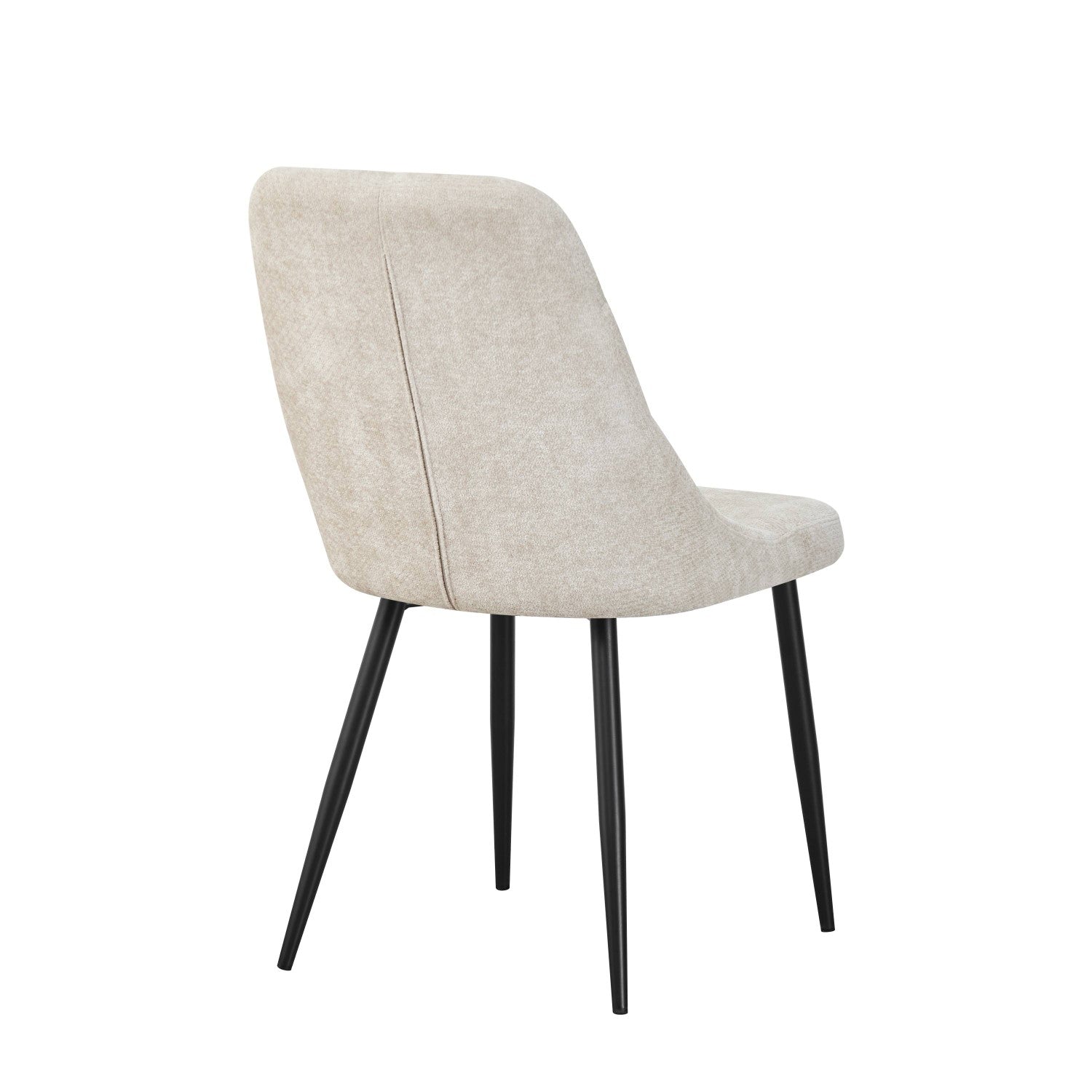 Rhodes Chenille Effect Natural Dining Chair - Home Furniture Interiors