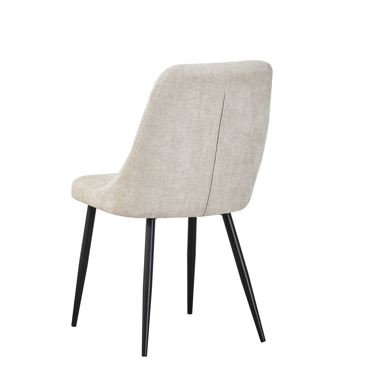 Rhodes Chenille Effect Natural Dining Chair - Home Furniture Interiors