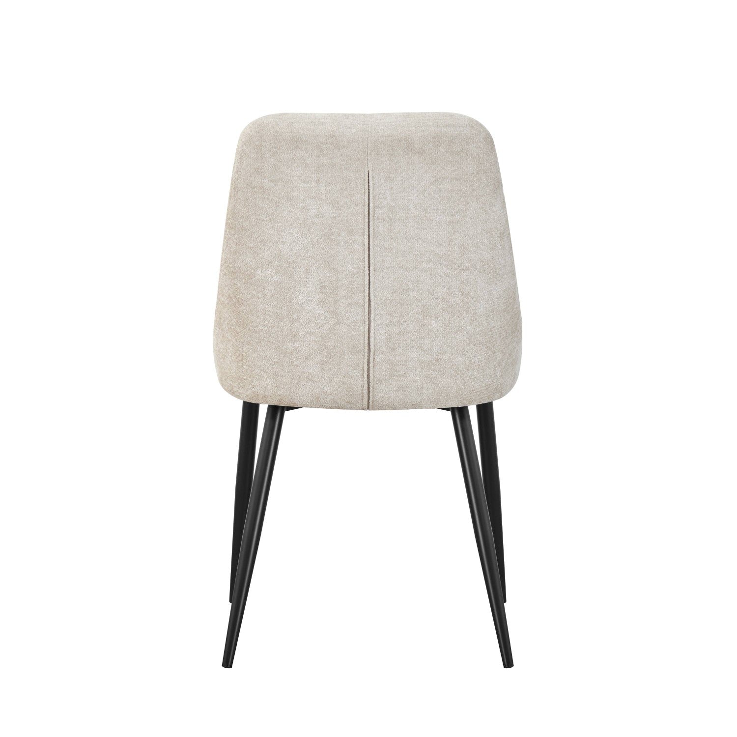 Rhodes Chenille Effect Natural Dining Chair - Home Furniture Interiors