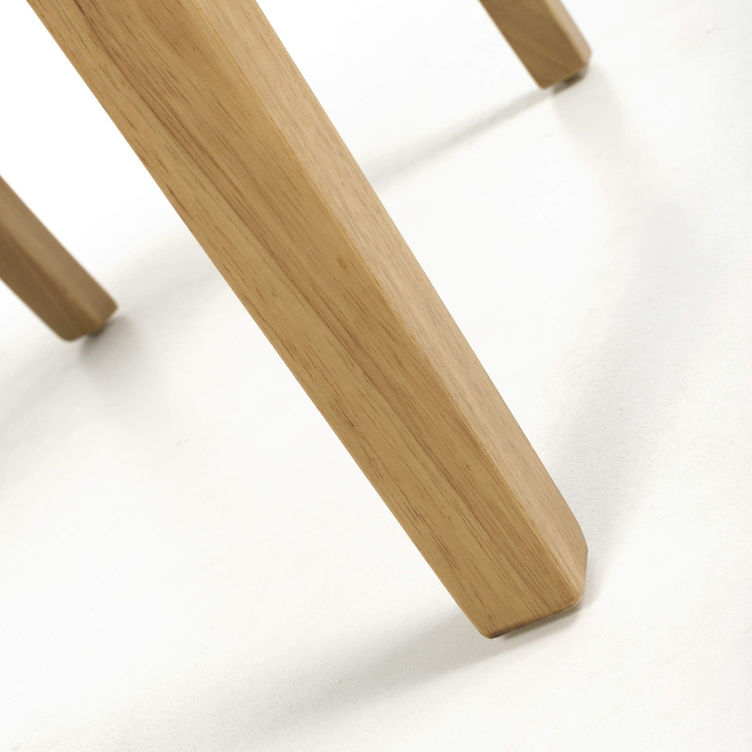 Tweed Oatmeal Fabric Dining Chair with Wooden Legs - Home Furniture Interiors