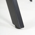 Dark Grey Sintered Effect 1.5m Dining Table with Black Base - Home Furniture Interiors