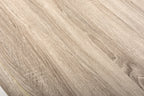 Oak Wave Edge Dining Table Black Legs - Home Furniture Interiors
