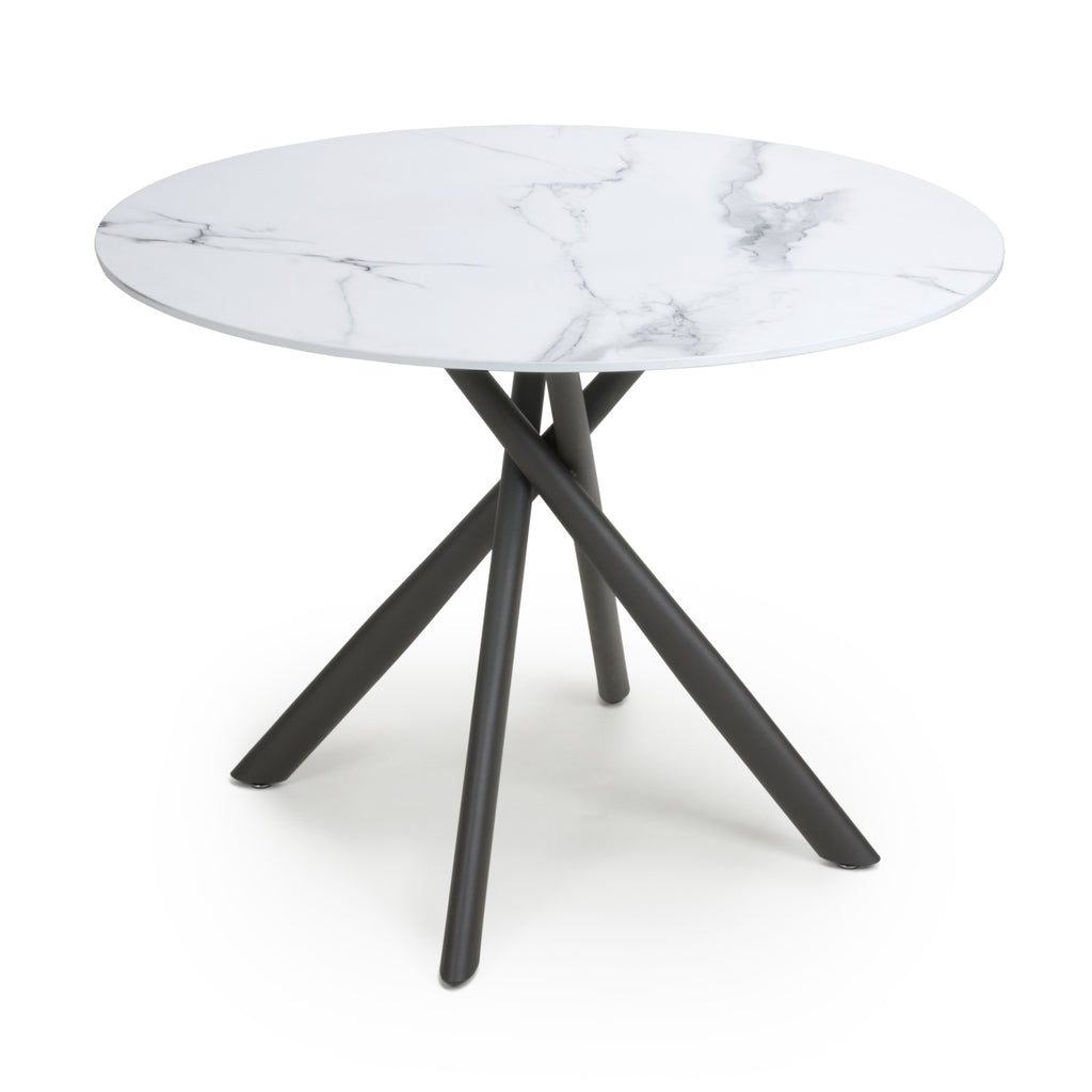 Round White Marble Dining Table - Home Furniture Interiors