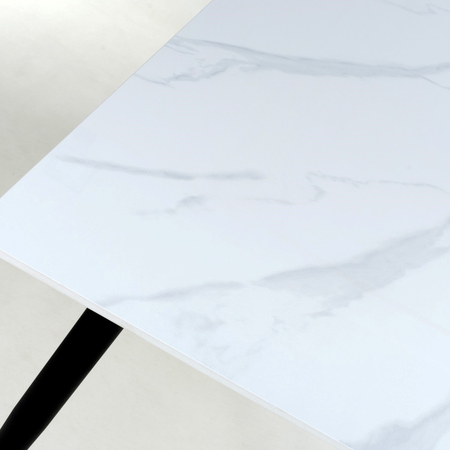 White Stone 120cm Dining Table - Home Furniture Interiors