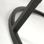 Black Marble Effect Round Nest of 2 Tables with Metal Legs - Home Furniture Interiors