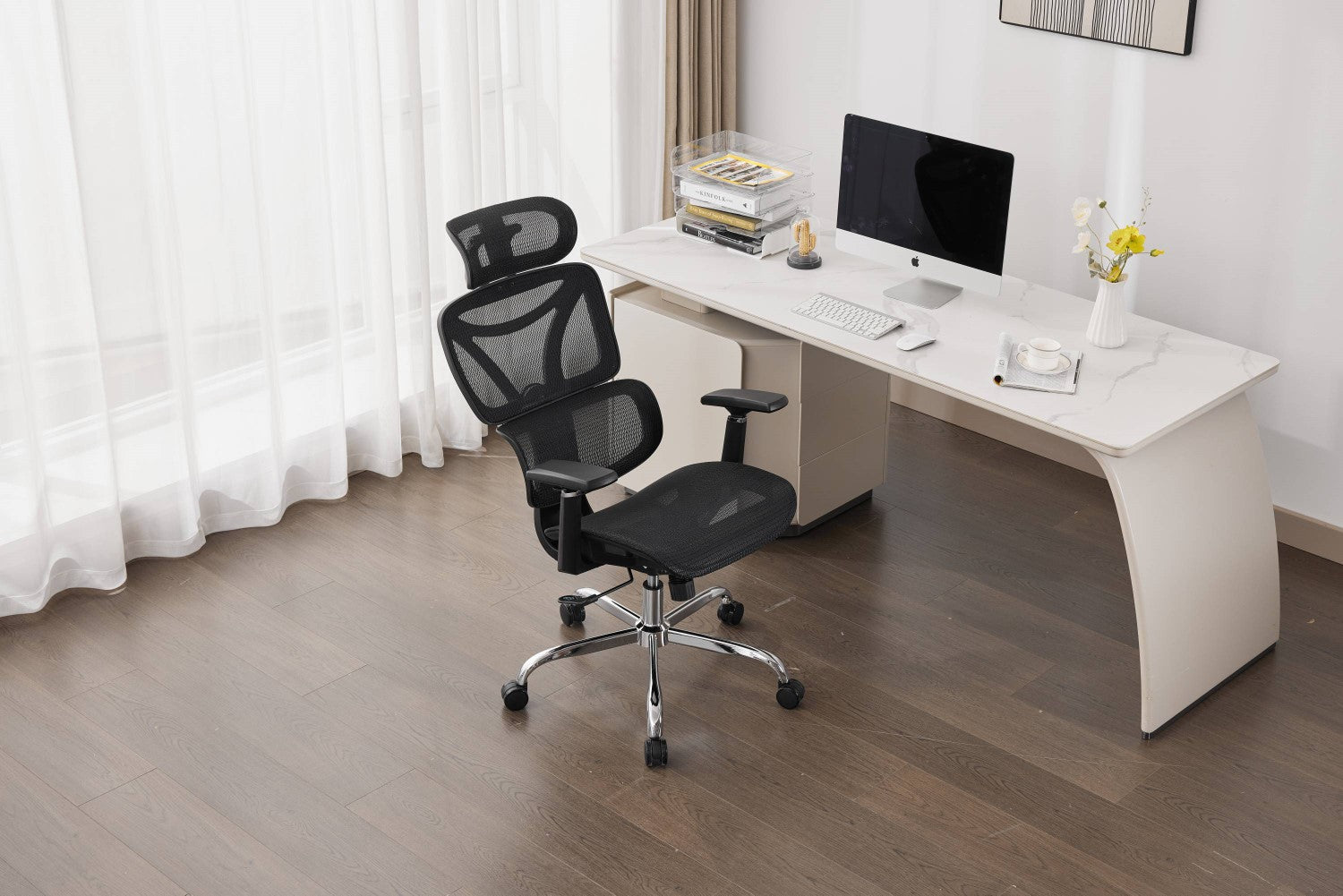 Elite Mesh Black Office Chair - Home Furniture Interiors