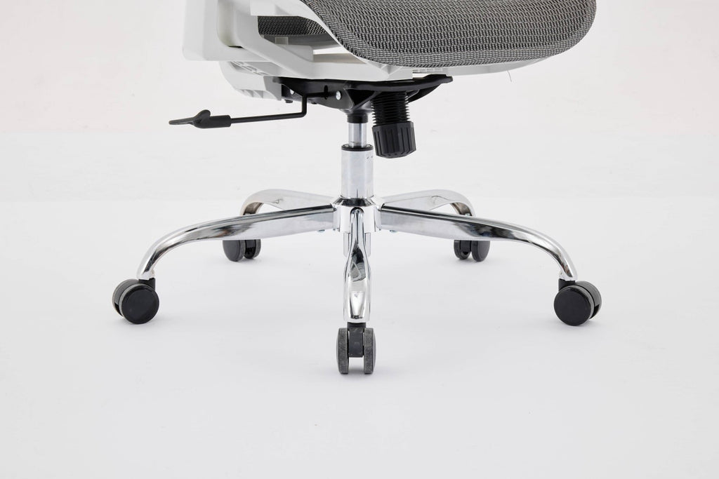 Elite Mesh Grey White Office Chair - Home Furniture Interiors
