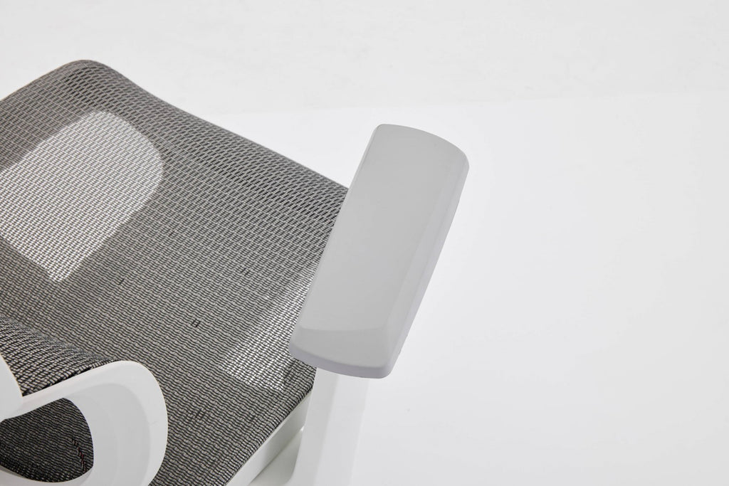 Elite Mesh Grey White Office Chair - Home Furniture Interiors