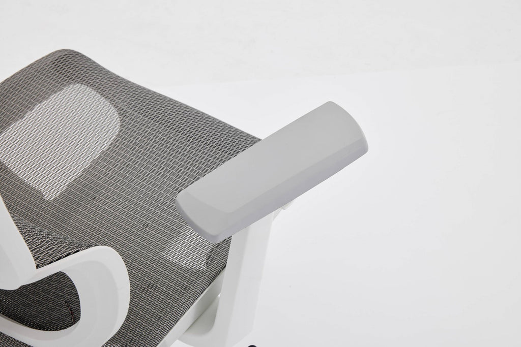 Elite Mesh Grey White Office Chair - Home Furniture Interiors
