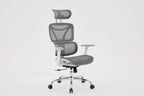 Elite Mesh Grey White Office Chair - Home Furniture Interiors