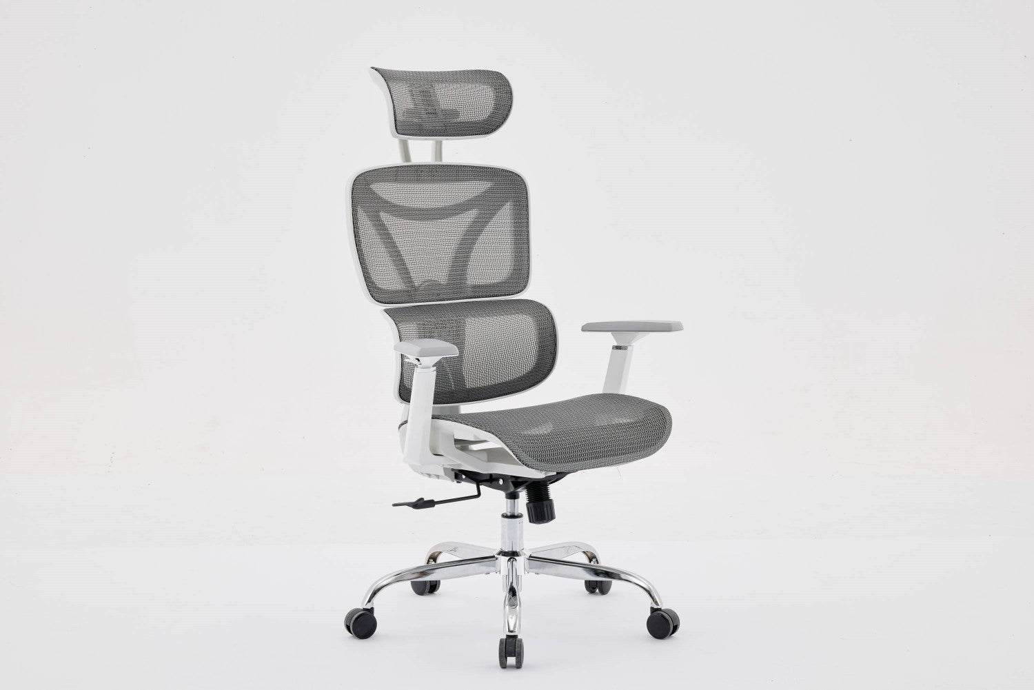 Elite Mesh Grey White Office Chair - Home Furniture Interiors