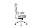 Elite Mesh Grey White Office Chair - Home Furniture Interiors